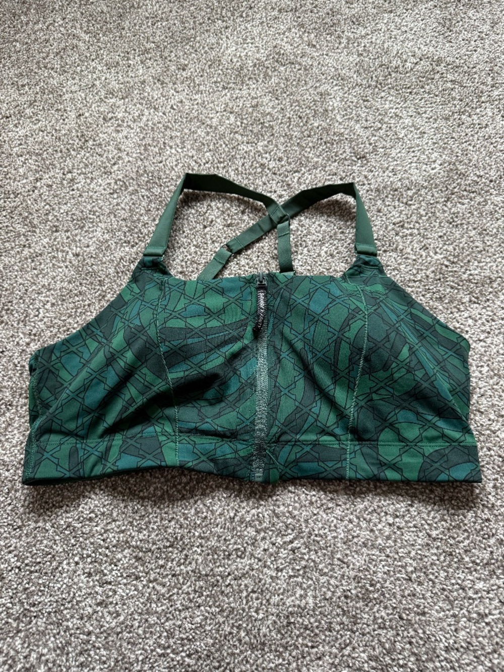 Green Savage X Fenty High-Impact Sports Bra